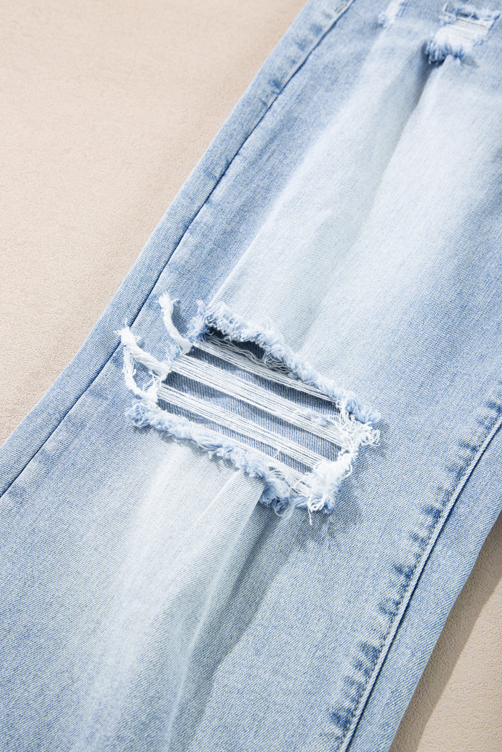 ~PREORDER ~ Beau Blue Light Wash Distressed Straight Jeans ~PREORDER ~
