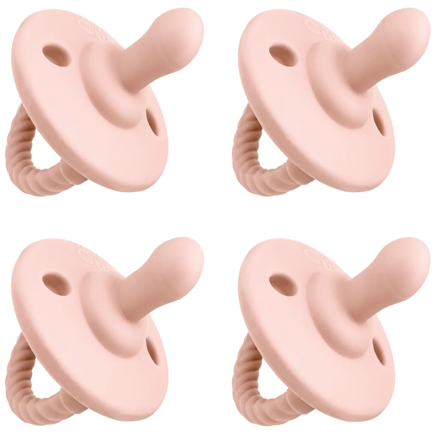 4‑Pack Baby Pacifiers | Soft Silicone Orthodontic Pacifiers Set