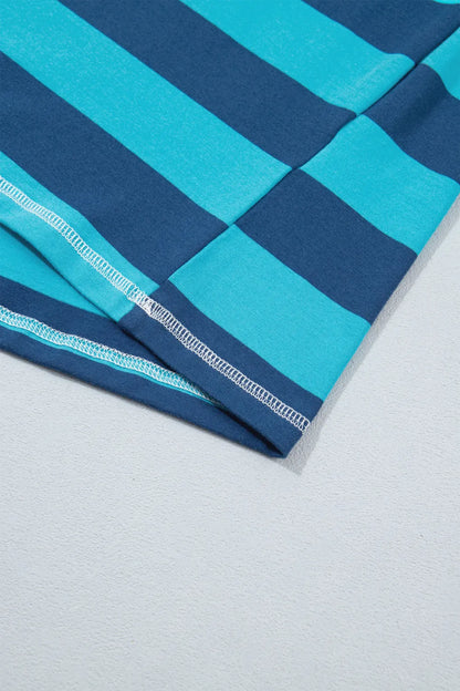 ~PREORDER~ Boardwalk Blue Stripe Polo Top ~PREORDER~