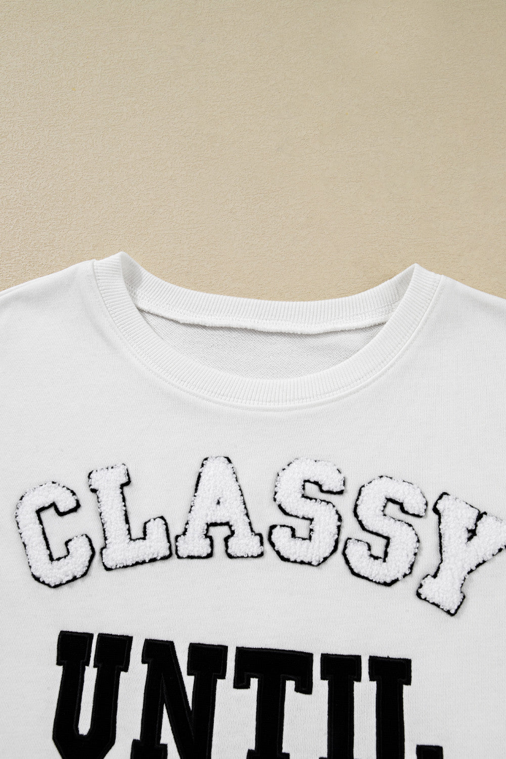 ~PREORDER ~ Classy Until Kickoff Plush Patch Sweatshirt ~PREORDER ~