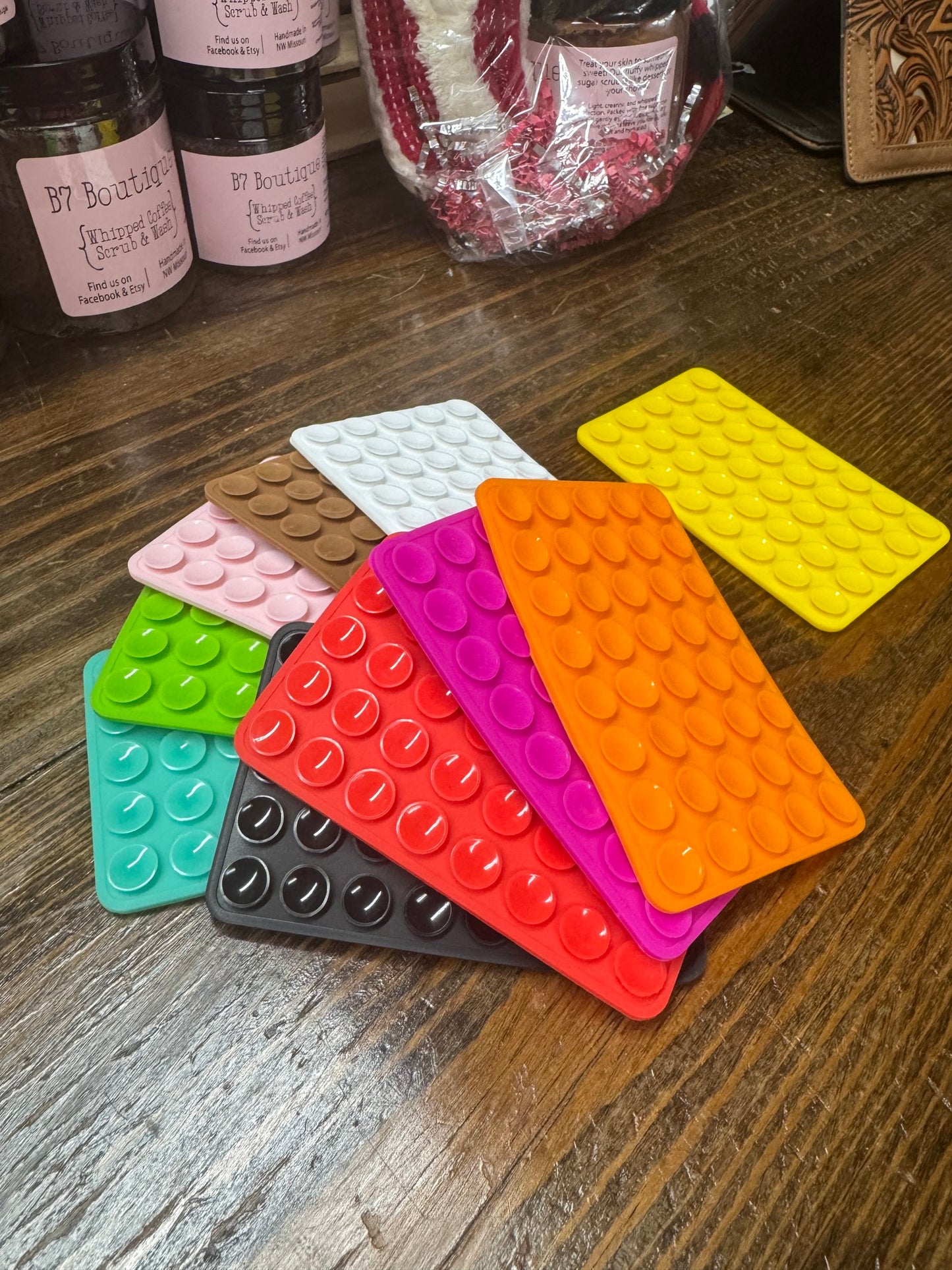 Silicone Phone Grip Pad | Stick-On Phone Holder & Non-Slip Phone Grip