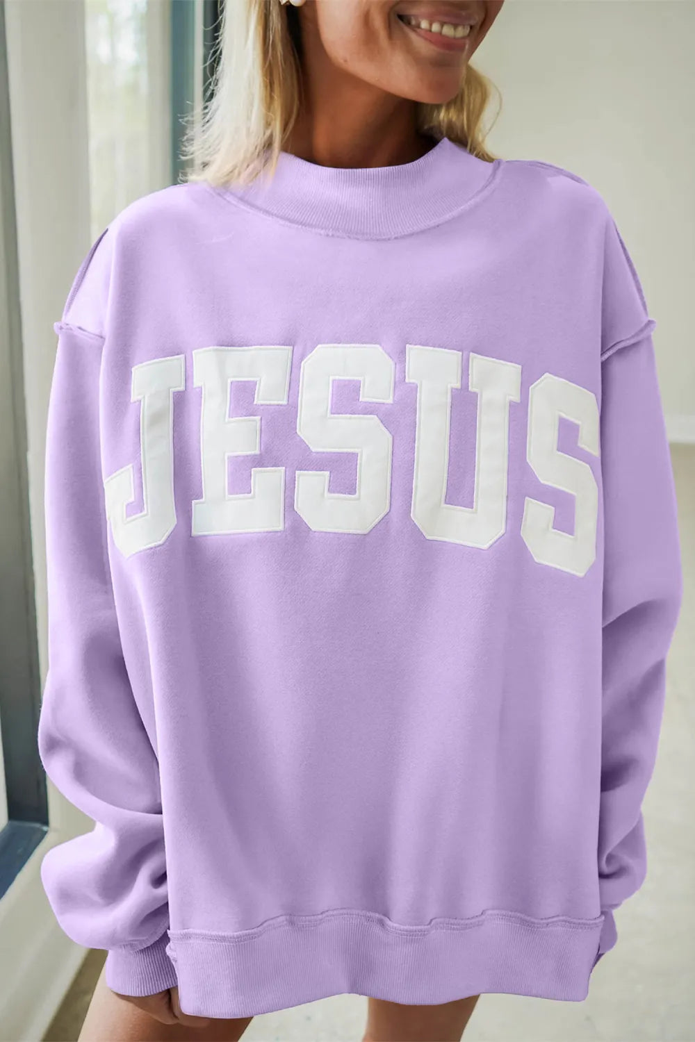 ~PREORDER~ Orchid Jesus Patchwork Sweatshirt ~PREORDER~