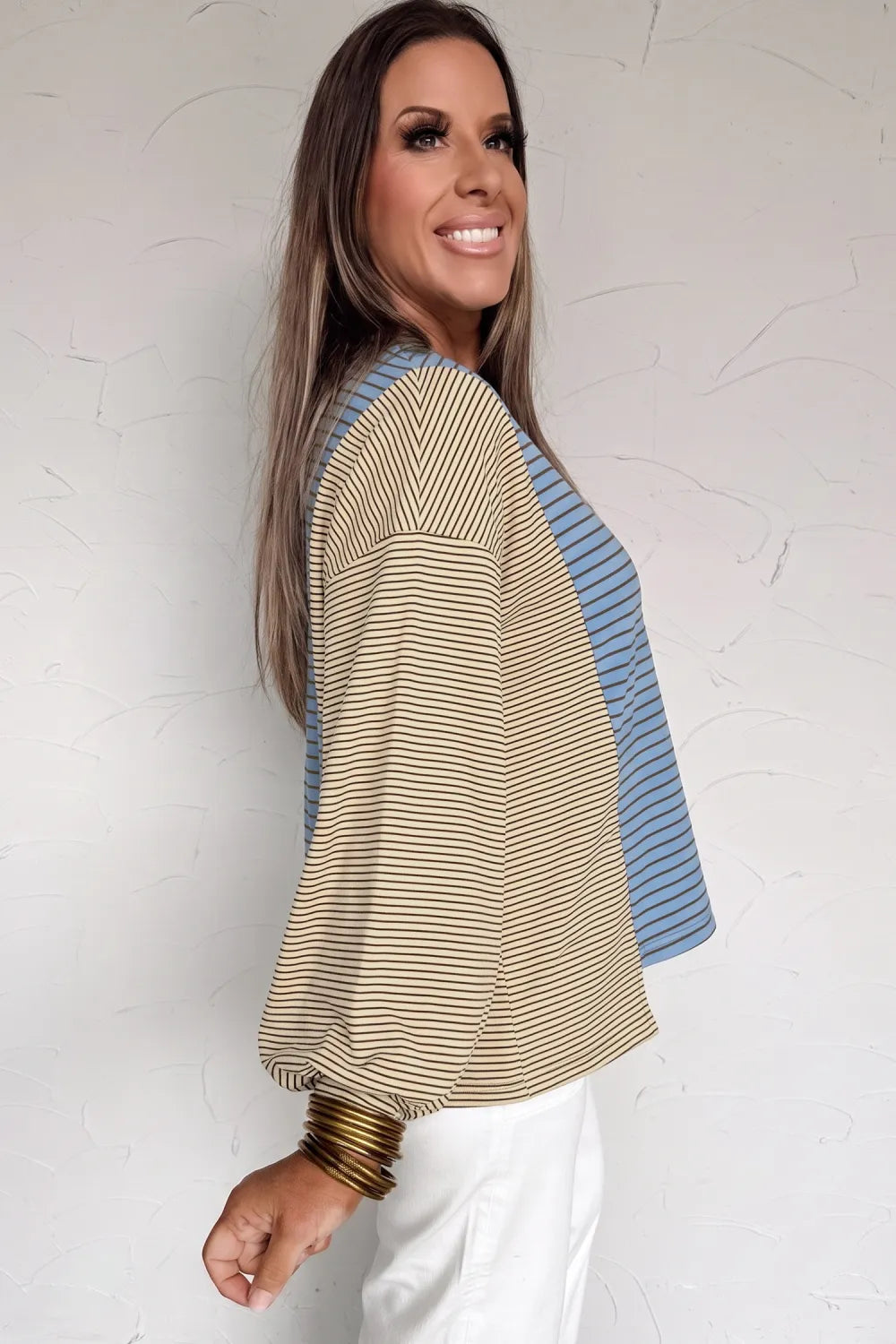 ~PREORDER~ Blue Sky Colorblock Stripe Pullover ~PREORDER~