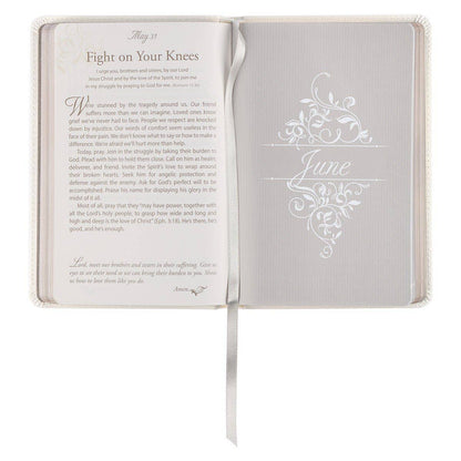 Mr. & Mrs. 366 Devotions for Couples | White Faux Leather Couple’s Devotional