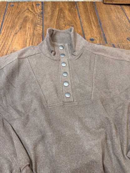 Rae Mode ribbed knit button‑down top styled with denim skirt