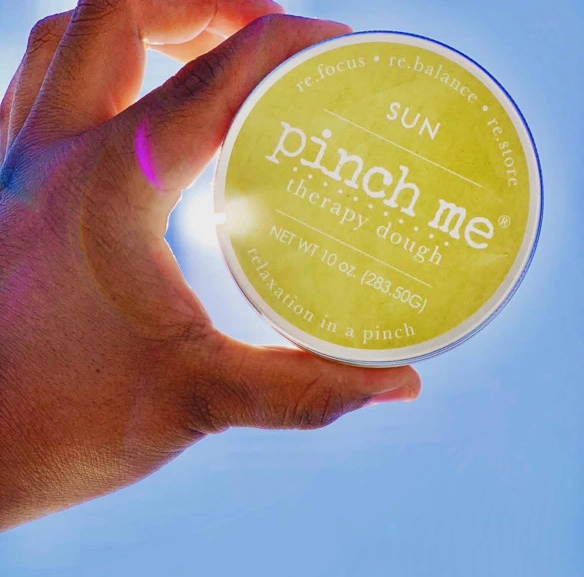 Pinch Me Therapy Dough “Sun” – Lemon Scented Stress Relief Putty for Anxiety, Focus & Sensory Play