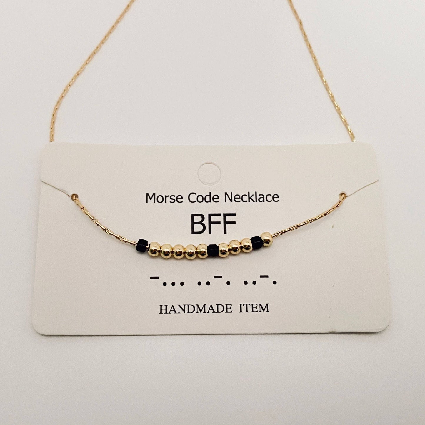 Personality Handmade Morse Code Necklace with Card