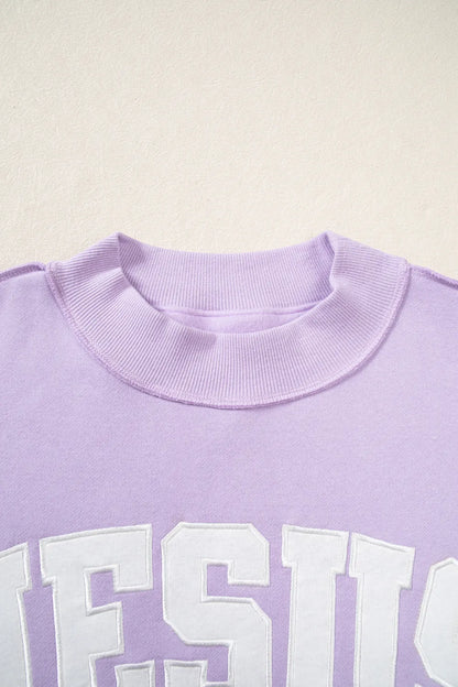 ~PREORDER~ Orchid Jesus Patchwork Sweatshirt ~PREORDER~