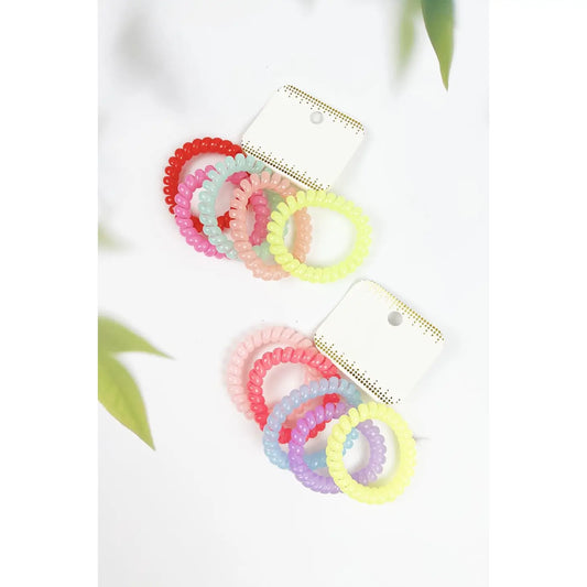 Spiral Elastic Hair Tie Set