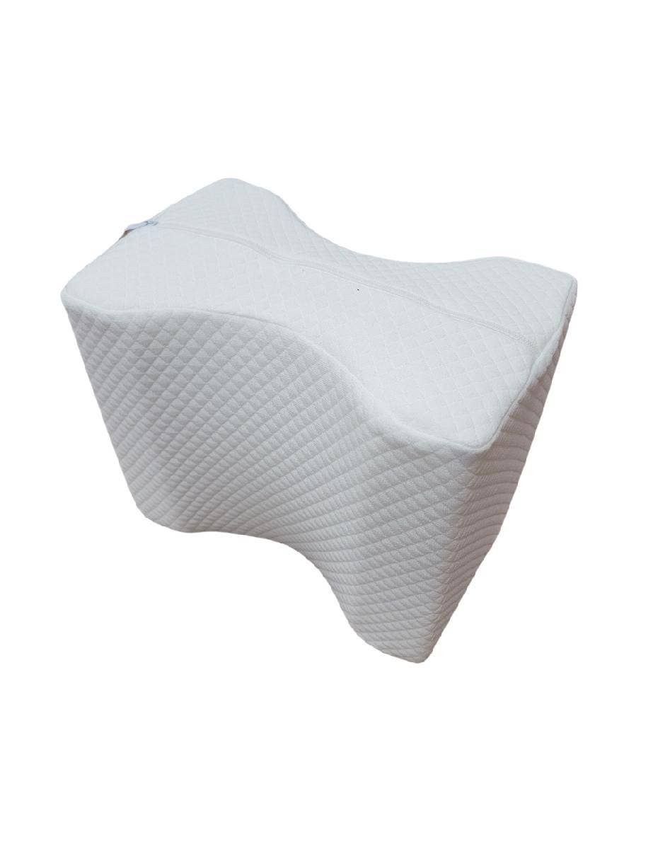 Orthopedic Knee Pillow for Side Sleepers | Leg Support Pillow for Back, Hip & Sciatica Relief | Memory Foam Knee Cushion with Removable Cover