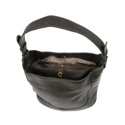 Adele Large Bucket Bag – Vegan Leather Shoulder Purse with 3 Compartments