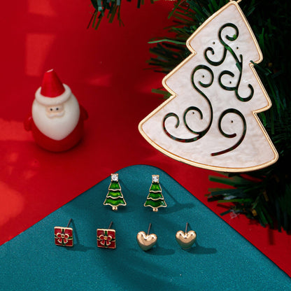 Merry Little Trio Set | Christmas Stud Earrings & Ornament Gift Set