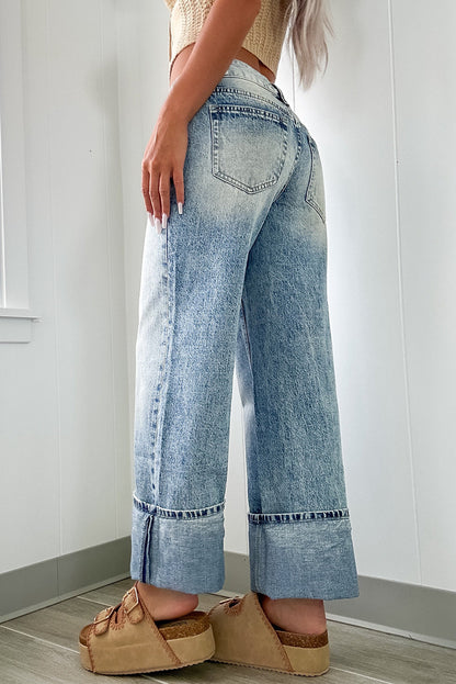 Myosotis High Rise Wide Cuff Jeans
