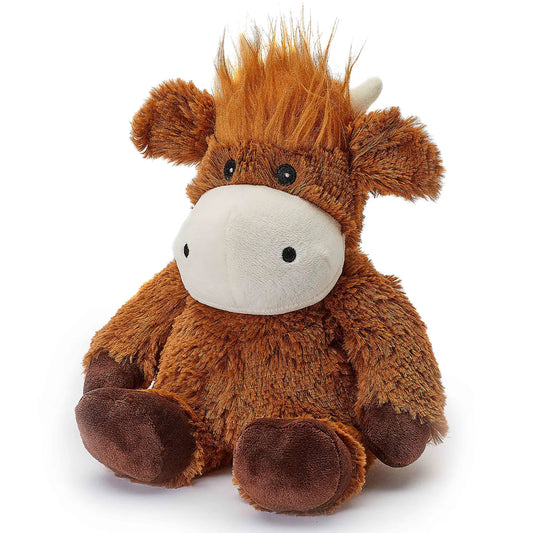 Warmies®  Plush Highland Cow – Microwavable Lavender Scented Weighted Comfort Toy