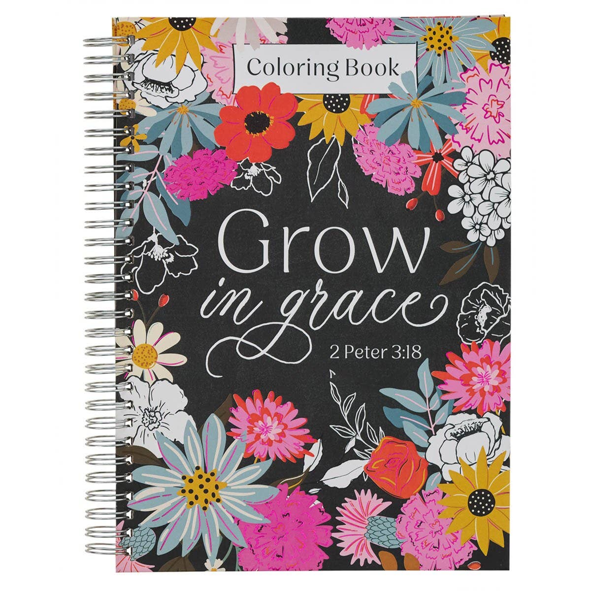Grow in Grace Coloring Book | Christian Floral Coloring Book