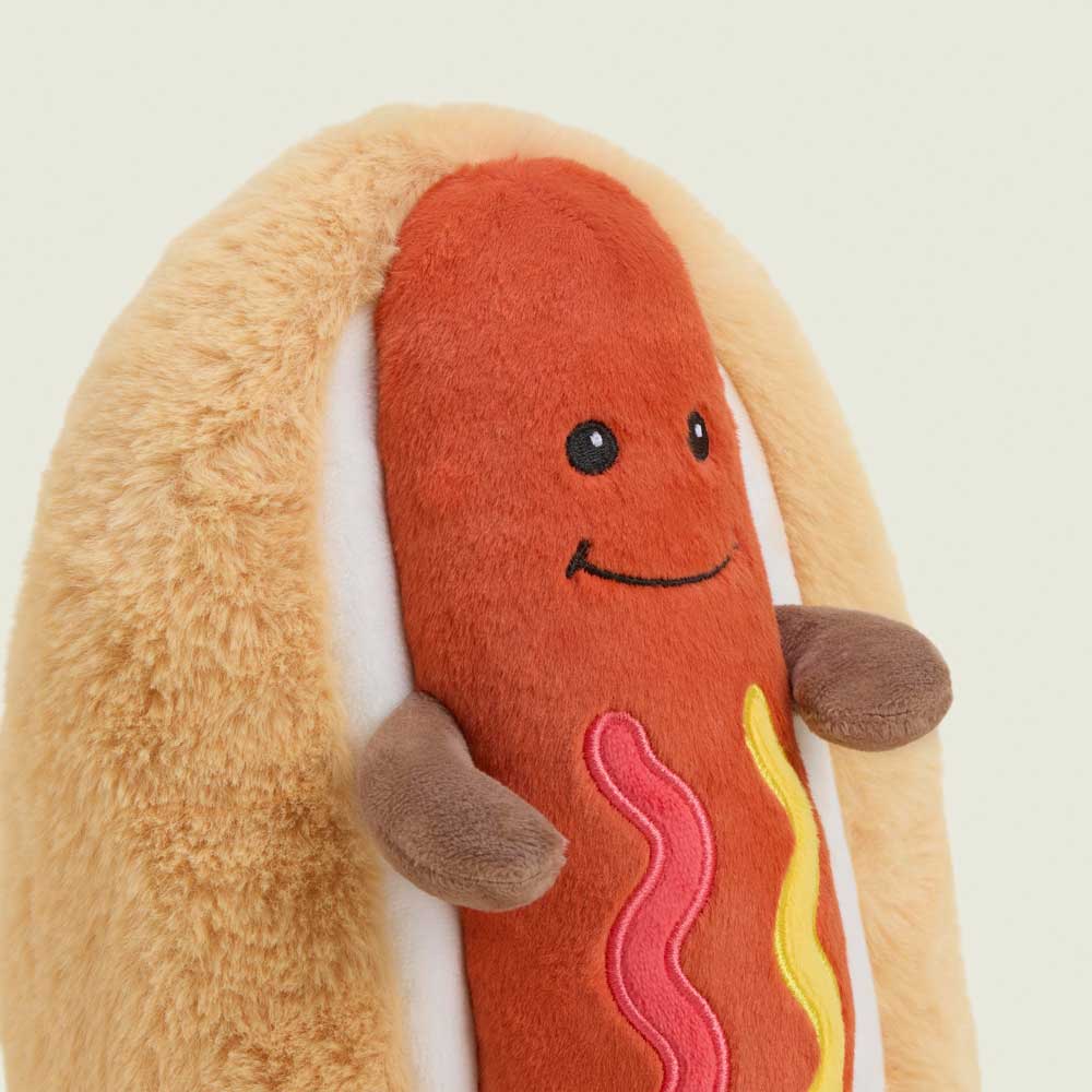 Warmies Hot Dog Plush | Large 13" Microwavable Lavender-Scented Stuffed Animal