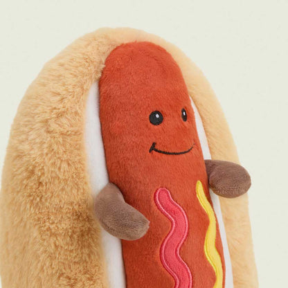 Warmies Hot Dog Plush | Large 13" Microwavable Lavender-Scented Stuffed Animal