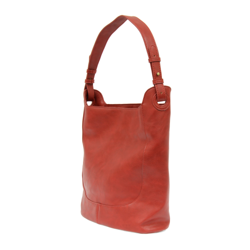 Adele Large Bucket Bag – Vegan Leather Shoulder Purse with 3 Compartments