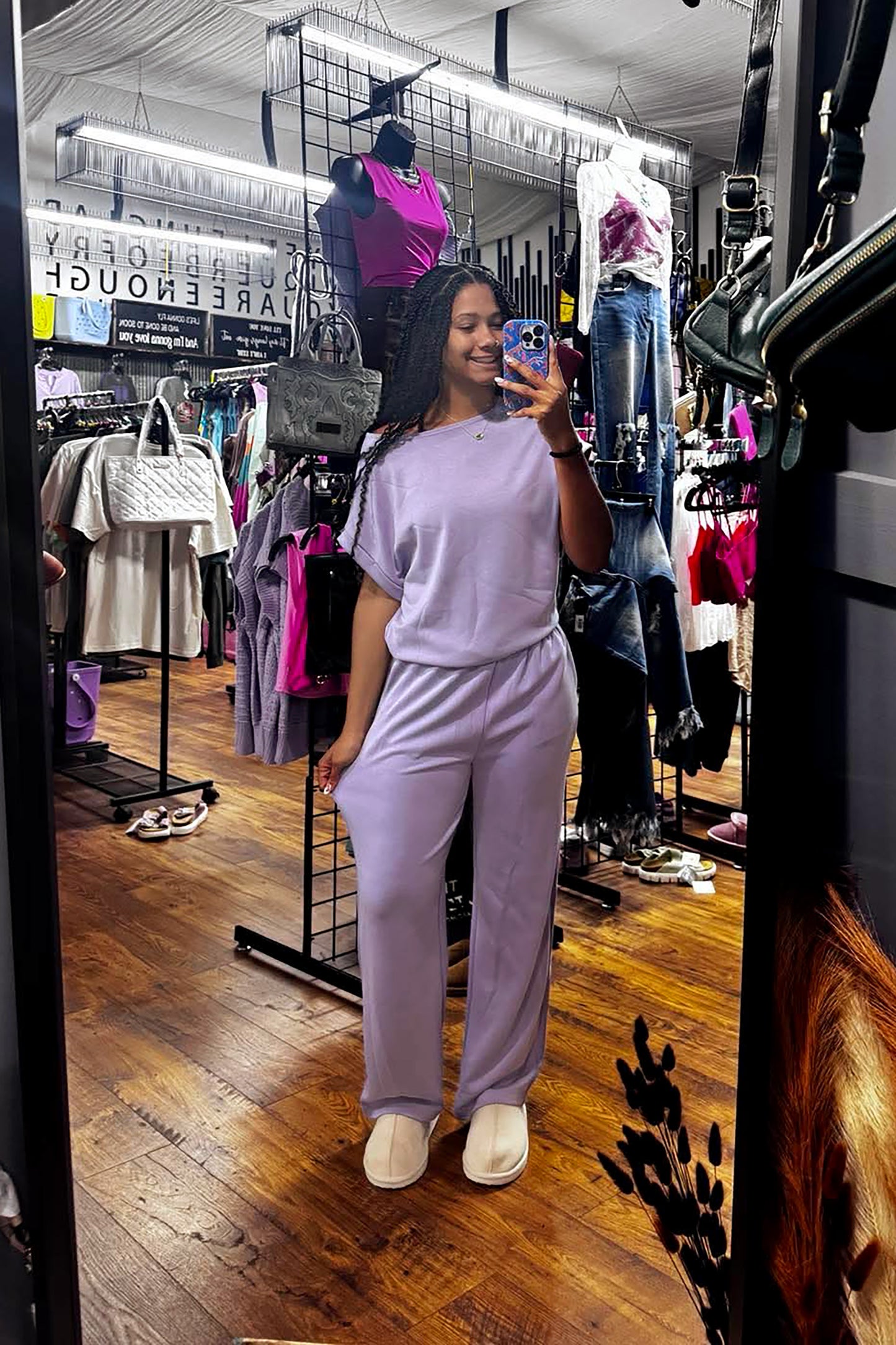 The Margo Pant by Charlotte Avery – Wide Leg Scuba Lounge Pant with Pockets