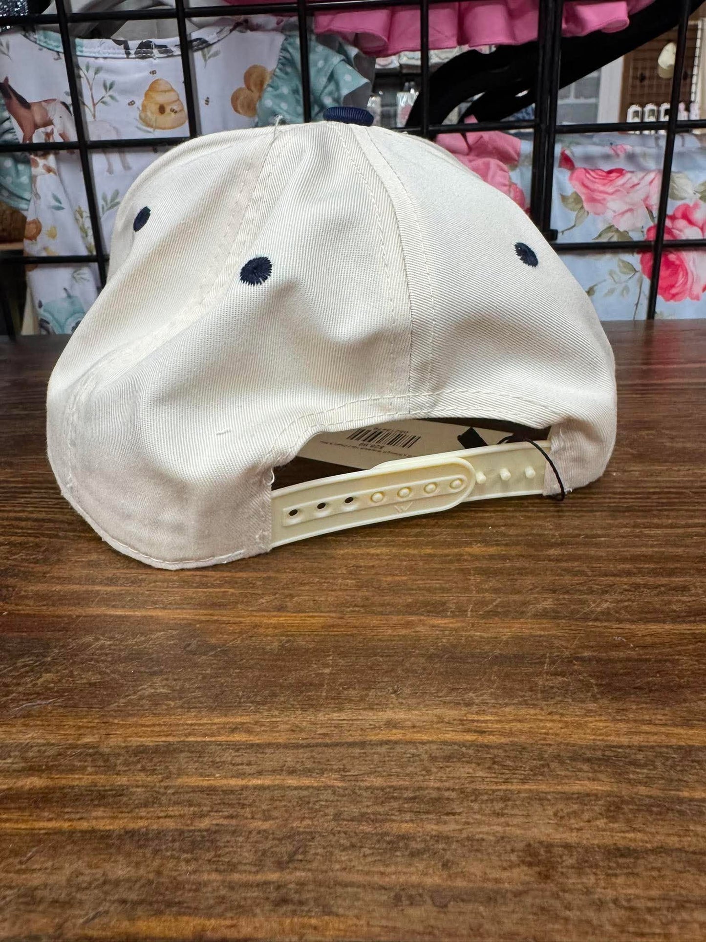 Life of a Showgirl Snapback Hat | Cream & Navy Stock Show Cap