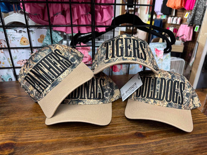 Camo Mascot Embroidered Hat