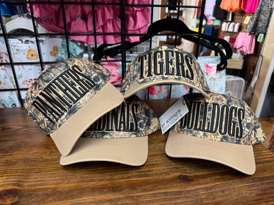 Camo Mascot Embroidered Hat