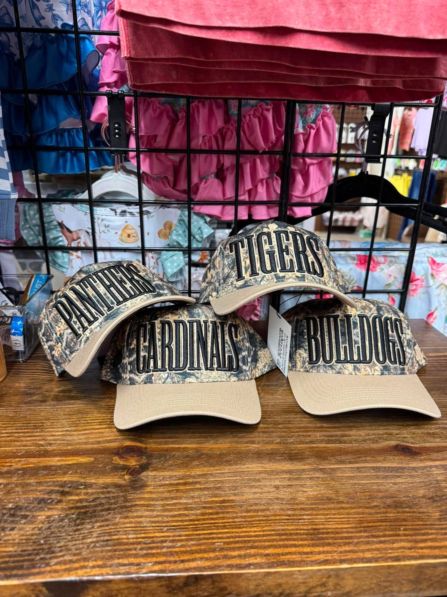 Camo Mascot Embroidered Hat