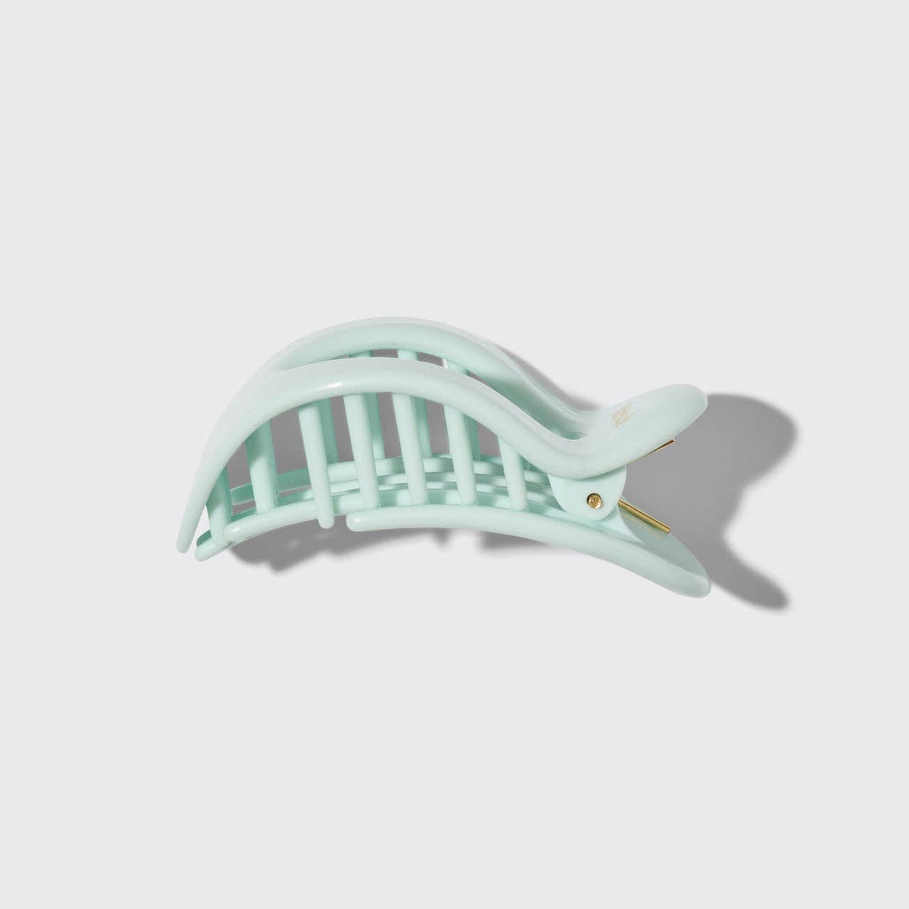 Kitsch Small Flat Cloud Clip – Sage Leaf Recycled Hair Claw Clip for Half-Up & Low Bun Styles