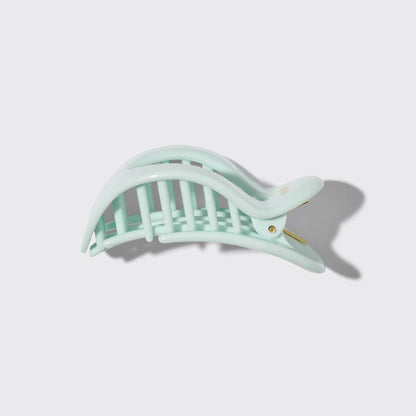 Kitsch Small Flat Cloud Clip – Sage Leaf Recycled Hair Claw Clip for Half-Up & Low Bun Styles