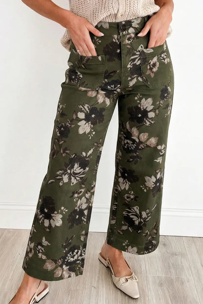 ~PREORDER~ Olive Garden Floral Wide Leg Jeans ~PREORDER~