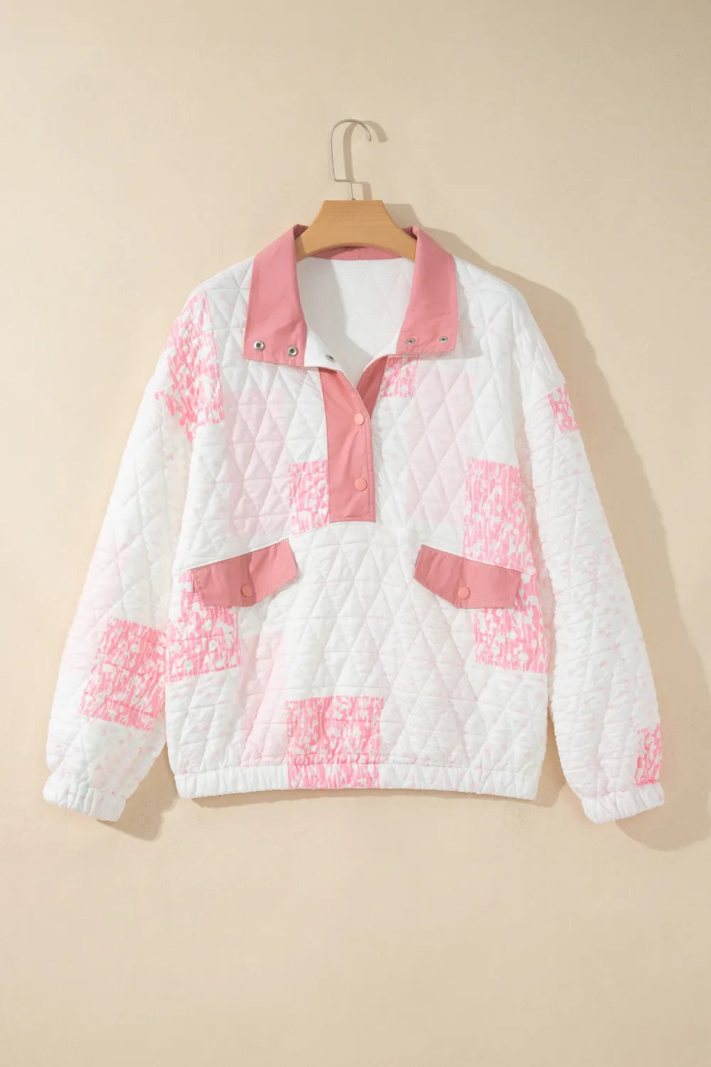 ~PREORDER~ Pink Patchwork Picnic Quilted Pullover ~PREORDER~