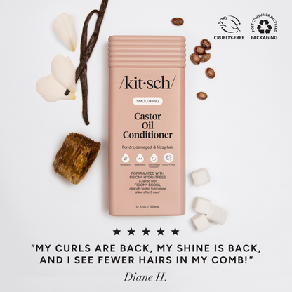 Kitsch Castor Oil Conditioner – Smoothing & Shine Boosting