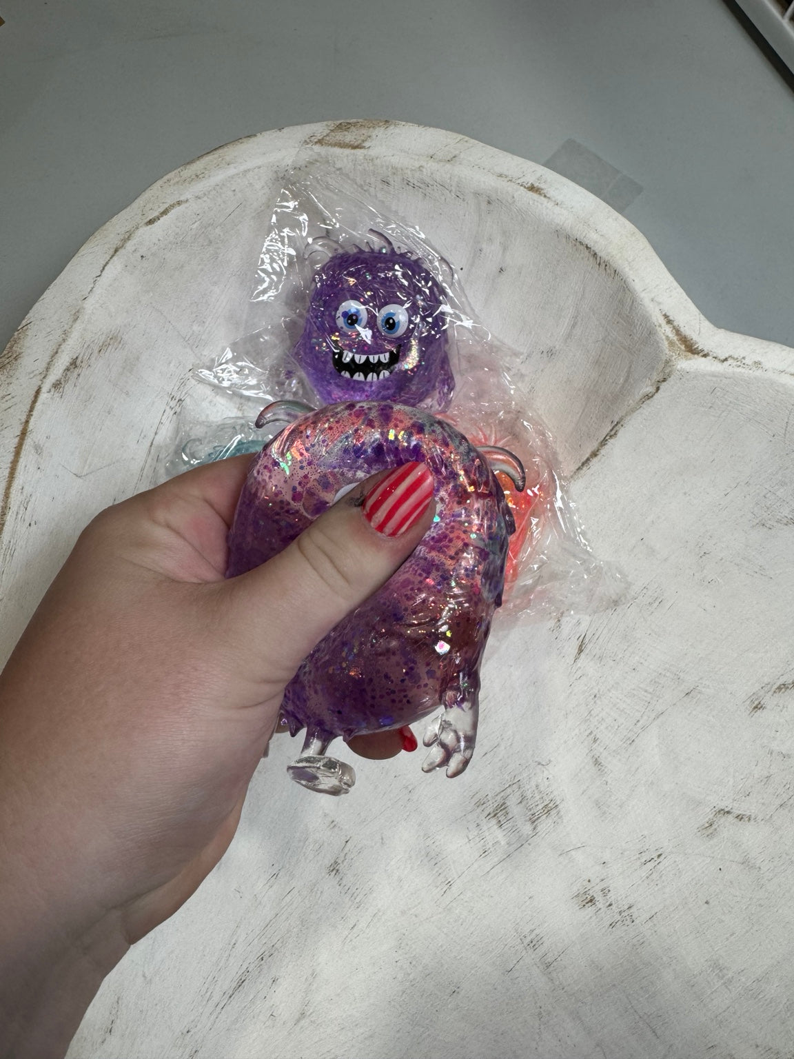 Glitter Monster Squeeze Toy | Sparkly Sensory Fidget Monster