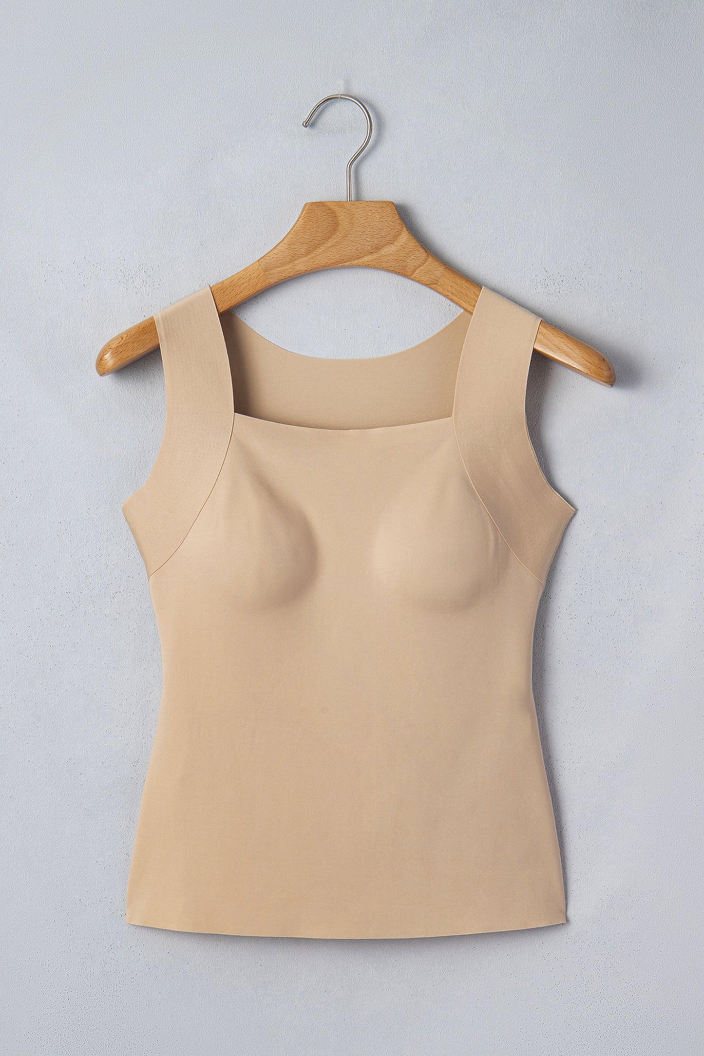 ~PREORDER ~ Solid Color Wide Strap Splicing Athleisure Tank Top ~PREORDER ~