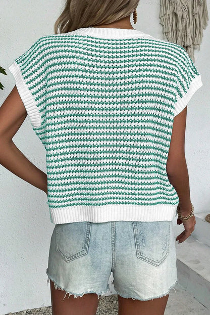 ~PREORDER~ Fresh Pick Green Stripe Sweater Vest ~PREORDER~