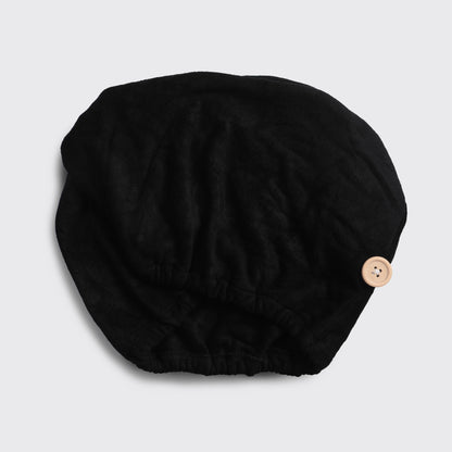“Quick dry microfiber hair towel in Eco Black – B7 Boutique”

“Black hair wrap towel with loop and button closure”

“Frizz-reducing fast dry towel for women’s hair care routine”