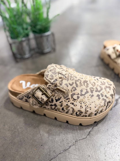 Cali Animal Mule | Very G Leopard Buckle Slip-On Shoe