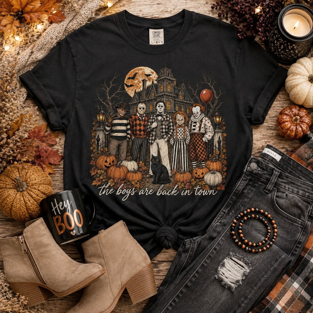 The Boys Are Back Tee | Retro Horror Halloween Graphic T-Shirt