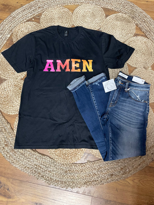 “Amen” Embroidered T-Shirt