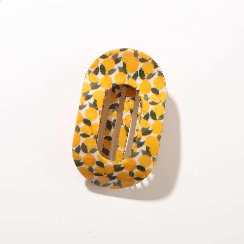 Wildflower Leopard Hair Claw Clip | Vintage Floral Boutique Hair Clip