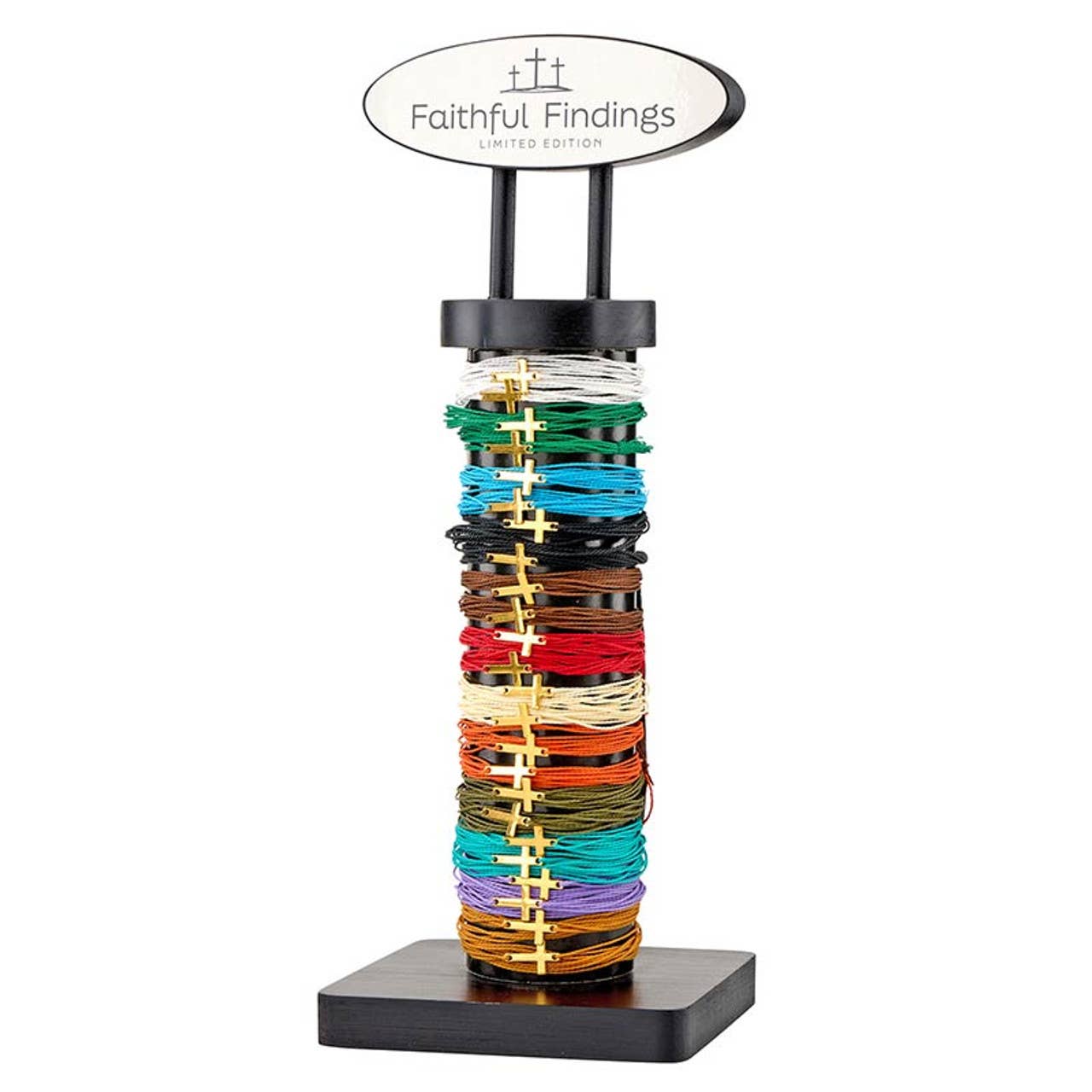 Faithful Findings Cross Woven Bracelet | Adjustable Multi-Color Faith Bracelet