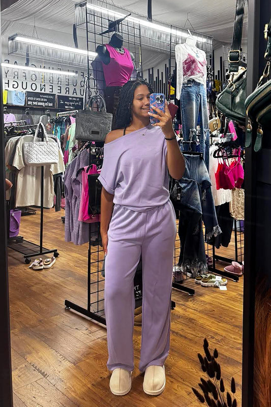 The Margo Pant by Charlotte Avery – Wide Leg Scuba Lounge Pant with Pockets