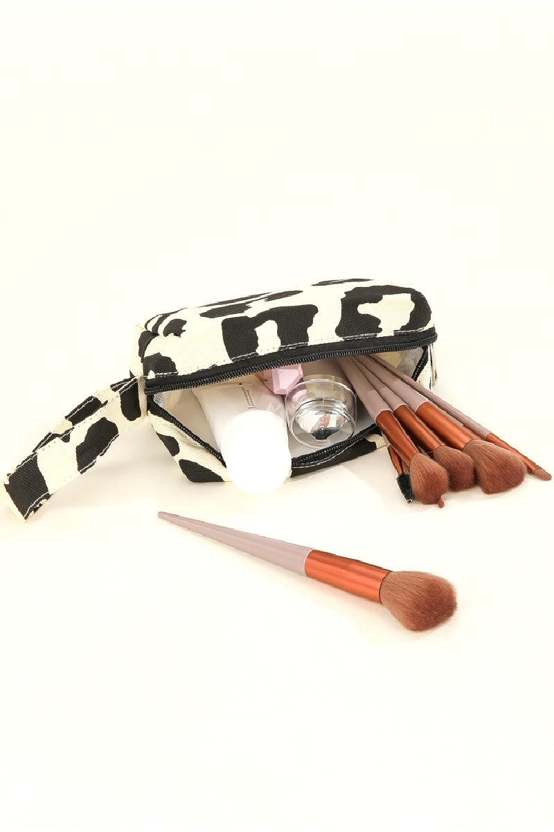 LEOPARD PRINT COSMETIC MAKEUP TRAVEL BAG