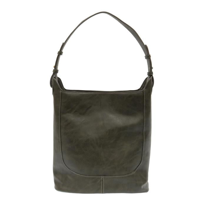 Adele Large Bucket Bag – Vegan Leather Shoulder Purse with 3 Compartments
