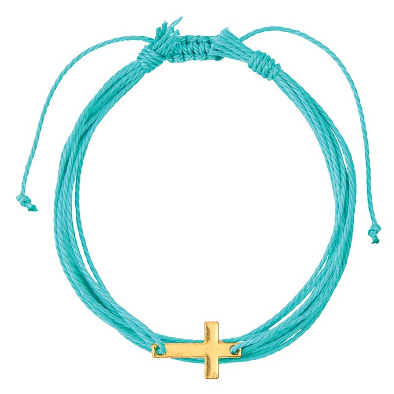 Faithful Findings Cross Woven Bracelet | Adjustable Multi-Color Faith Bracelet
