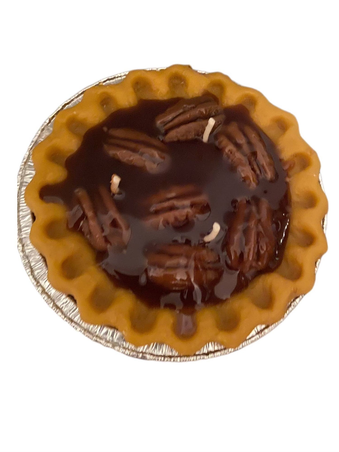 “Sweet Southern Comfort” Pecan Pie Candle – 3-Wick Gel Wax Pie Candle (5-Inch Tin)