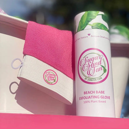 Beach Babe Exfoliating Glove | Deep Exfoliation Glove for Self-Tanning Prep