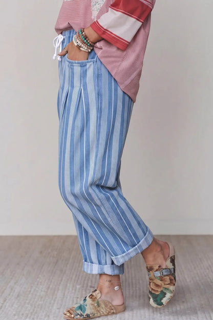 ~PREORDER~ Blue Skies Stripe Barrel Jeans ~PREORDER~