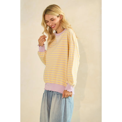 Sunbeam Stripe Lightweight Pullover ☀️