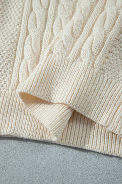 ~PREORDER~ Cream Cable Classic Sweater ~PREORDER~